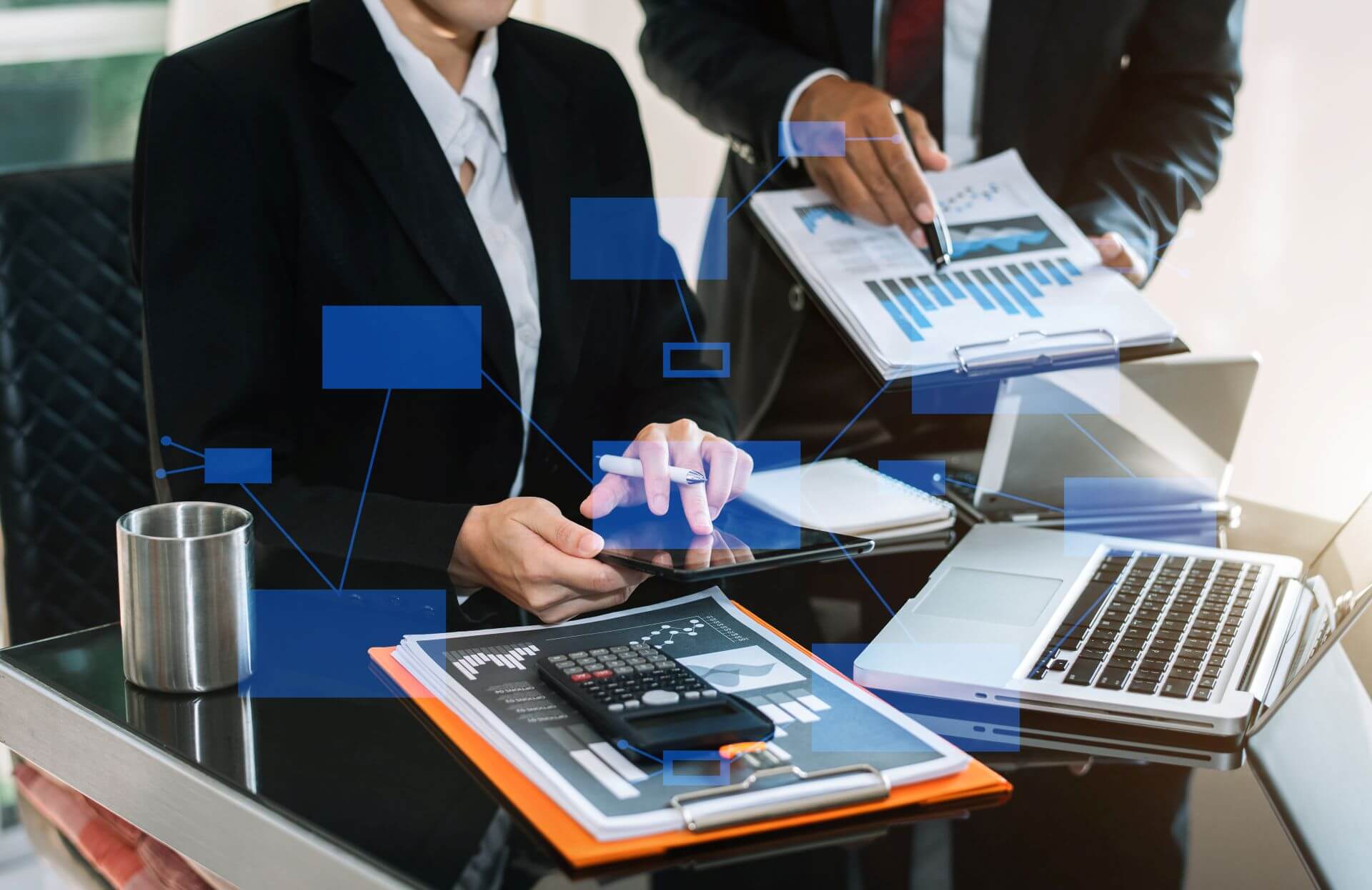 Institutional asset managers and corporates